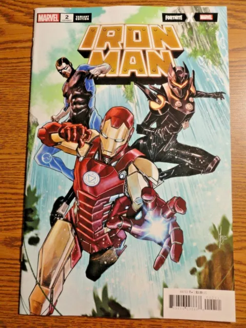 Iron Man #2 Checchetto Fortnite Variant Cover NM 1st Print Invincible 627 Marvel