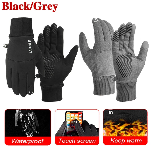 Gants Chauffants Electrique d'Hiver Coupe-Vent avec Fonctionnement du Tactile 2X