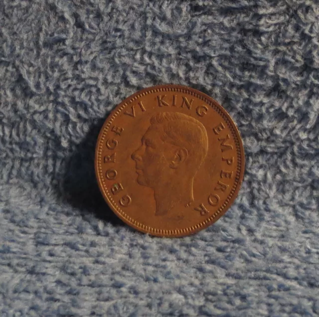 1946 New Zealand half penny. KM# 12