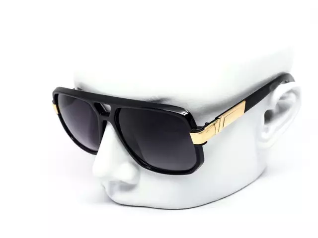 Men Sunglasses Black Lens Designer Shades Fashion Classic Hip Hop Rapper Square