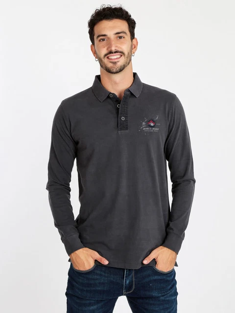 Polo da uomo a manica lunga uomo