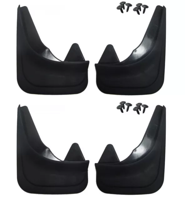 4 x Pair Moulded Universal Fit Mud Flap Mudflaps Front & Rear fits Skoda Models