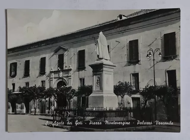 S.AGATA DEI GOTI ( SALERNO) Piazza Montevergine - Palazzo Vescovile ,Vg 1957 F.g