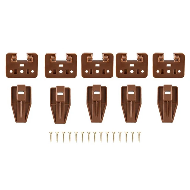 Kit De Guides De Rail De Tiroir En Plastique A55F-8Sets, Pièces De