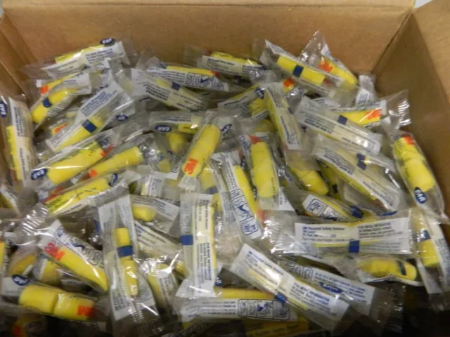 3M Earplugs Classic Uncorded Earplug Individually Wrapped 50 PAIR ***DEAL***