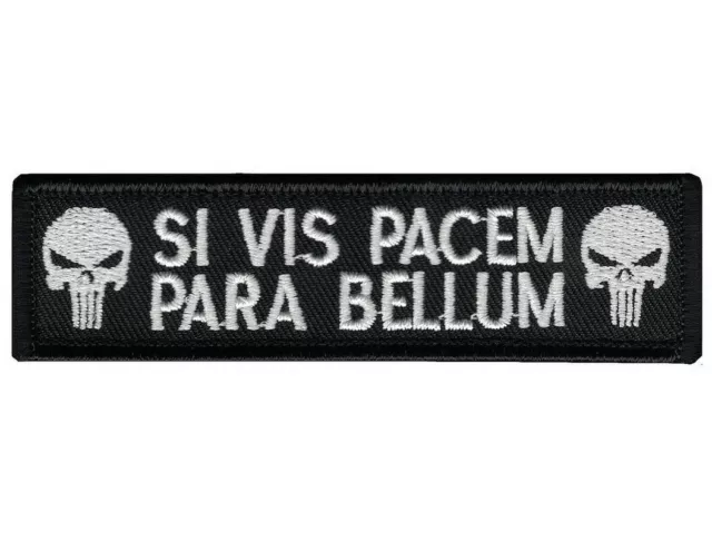 Black Si Vis Pacem Para Bellum Want Peace Prepare for WAR Tactical Morale Patch