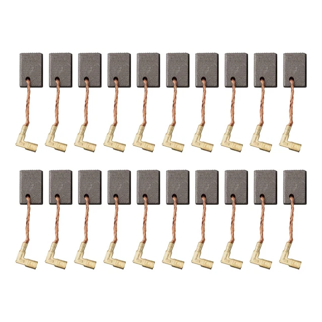 Set Di 2 Spazzole Carboni Per AEG Lavamat 605 W - Dimensioni 5x12.5x32mm Con Spina 4.8mm