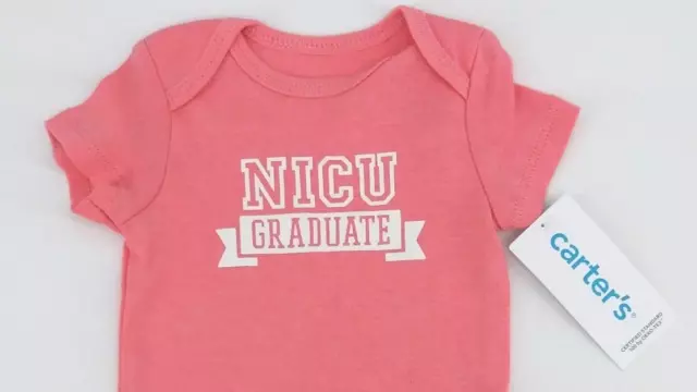 NWT Carters Baby Girl Pink Infant Preemie NICU Graduate One Piece - 3m