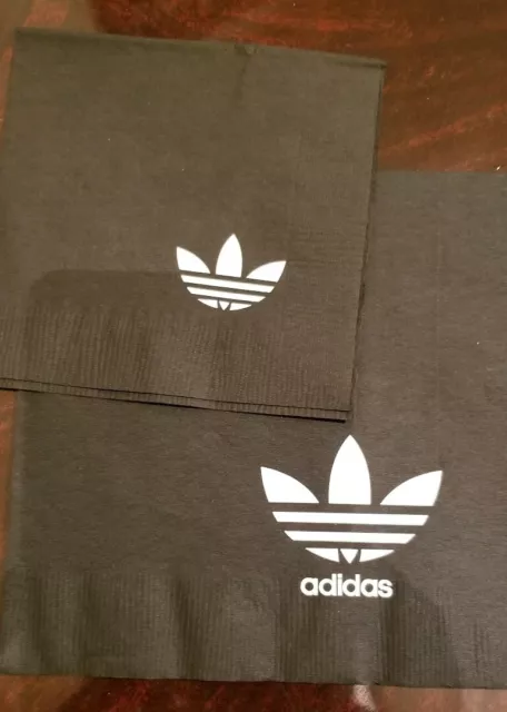 50 Adidas beverage napkins wedding napkins custom napkins