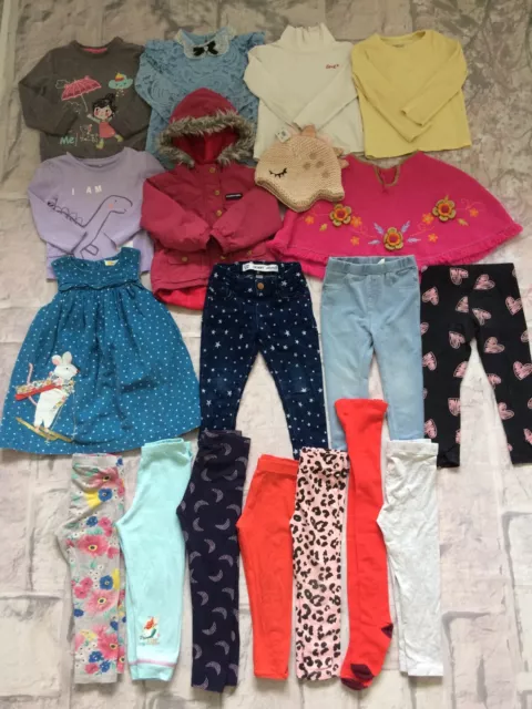 Girls Clothes Bundle 2-3 Years Next Boden H&M Etc Jacket Cape Jumpers Dress Etc
