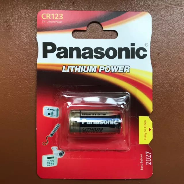 New Panasonic Cr123A 3V Lithium Photo Battery 123 Cr123 Dl123 Cr17345 Camera