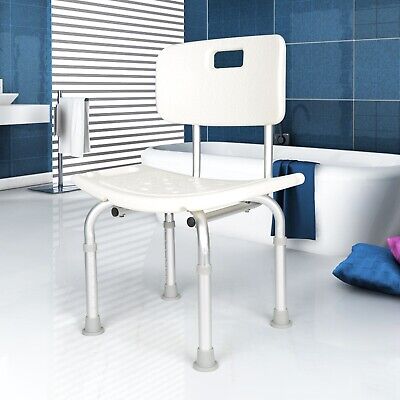 Taburete de asiento para silla de baño para discapacitados con altura ajustable para ducha bañera