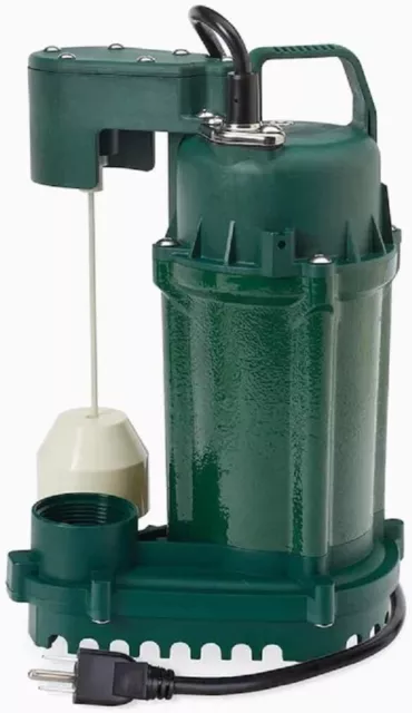 Zoeller 1/2 HP Cast Iron Sump Pump 1075-0001 3600 GPH