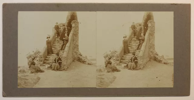 Frankreich Treppe snapshot Foto Stereo Bastler P49p1n Vintage Citrat
