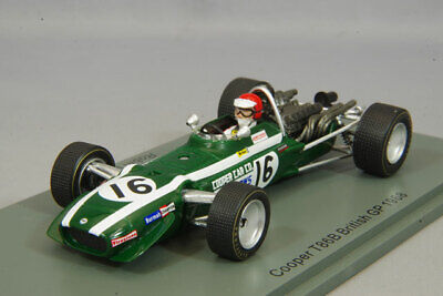 Spark S6987 Cooper T86B BRM P142 #16 British GP 1968 Robin Widdows  1/43 Scale 
