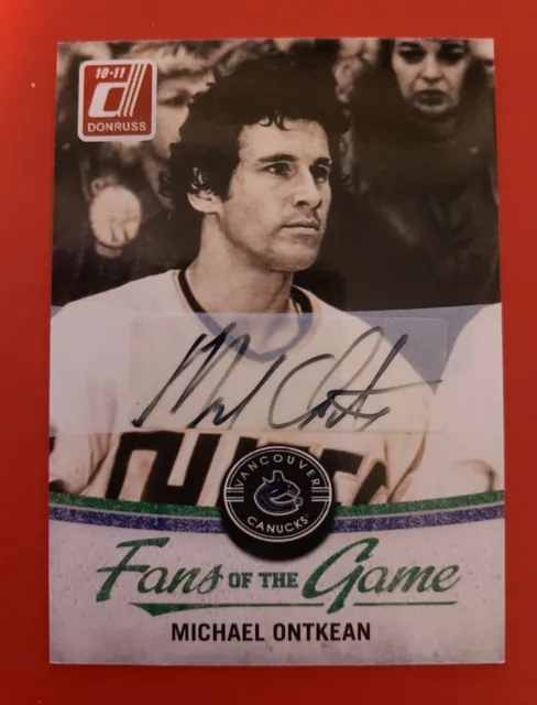 Michael Ontkean 2010-11 Donruss Fans of the Game Autographs #4  'Slapshot' 🔥