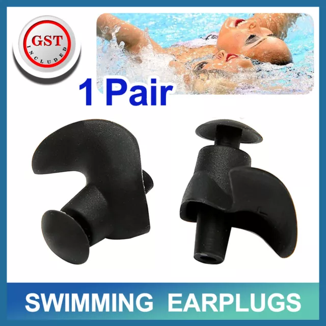 AU Waterproof Swimming Diving Ear Plugs Kids Adults Silicone Sports Reuseable