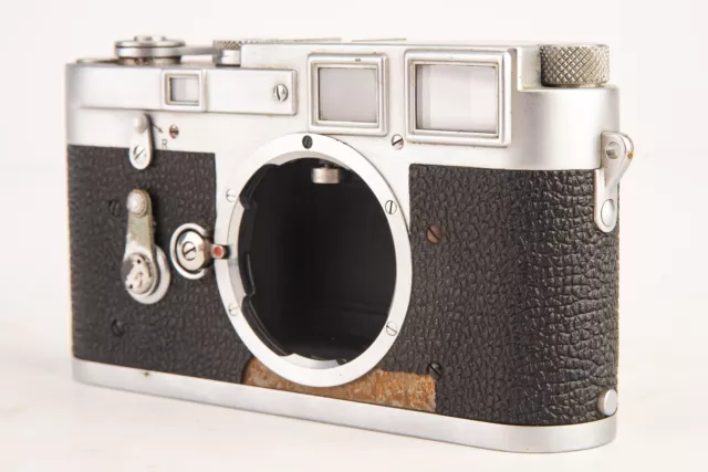 Leica M3 Chrome Double Stroke Rangefinder Film Camera SN #739064 1955 1st Batch