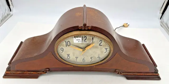 Vintage Revere Westminster Chime Electric Mantle Clock Telechron Motored R-935