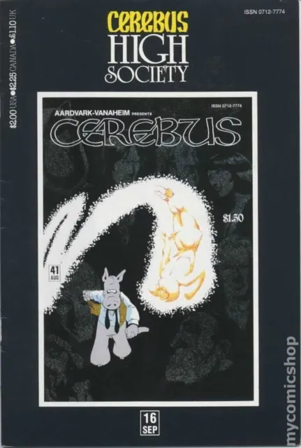 Cerebus High Society #16 VG 1990 Stock Image Low Grade