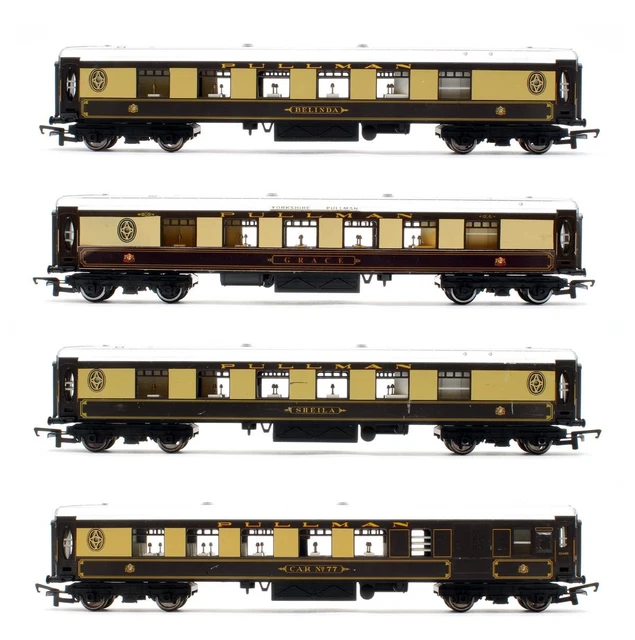 HORNBY 'OO' GAUGE Rake Of 4 Pullman 'Belinda/Grace/Sheila/No.77 ...