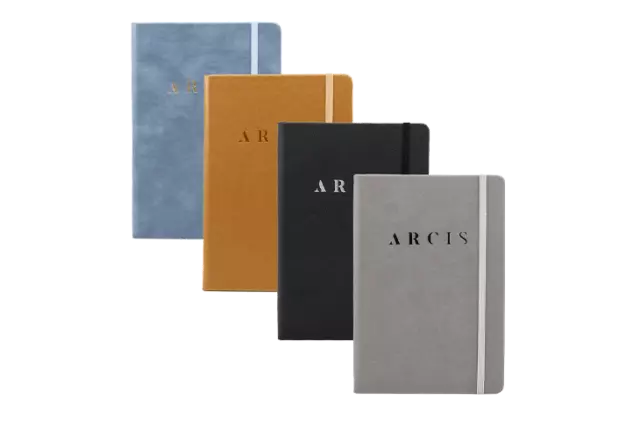 A5 Classic Notebook with 120gsm Thick Plain Pages and 100 Sheets - Hardcover