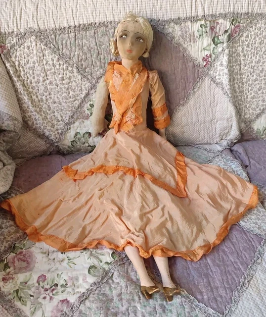 POUPÉE DE SALON ou de boudoir ,poupée ancienne EUR 67,81 - PicClick FR