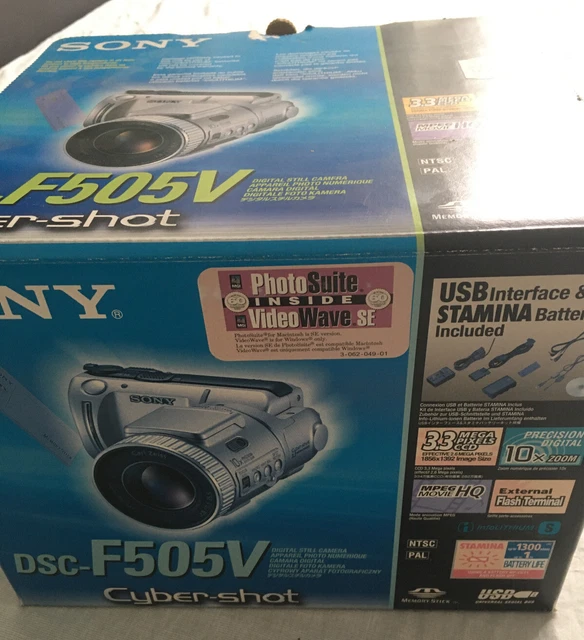 Sony Cyber-shot DSC-F505V 2,6 megapixel fotocamera digitale - argento TOP IMBALLO ORIGINALE