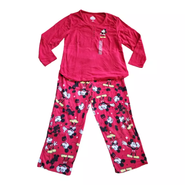 Disney Minnie and Mickey Soft Sleepwear Pants Shirt Micky Mouse Size 2X 18W-20W