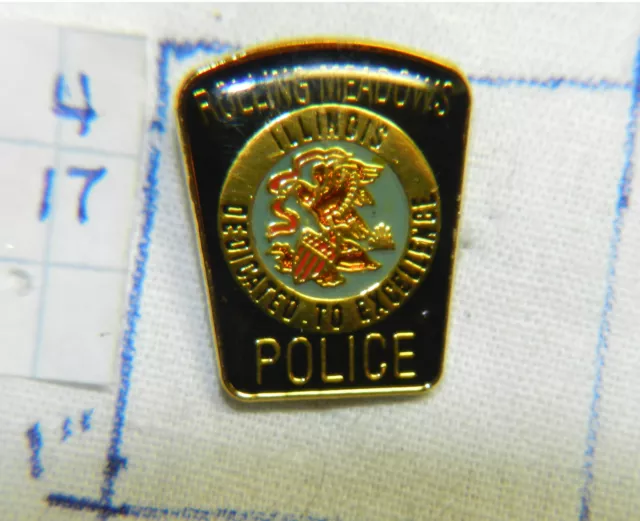 Illinois, Rolling Meadows Police Dept 3/4" Metal Hat Or Lapel Pin