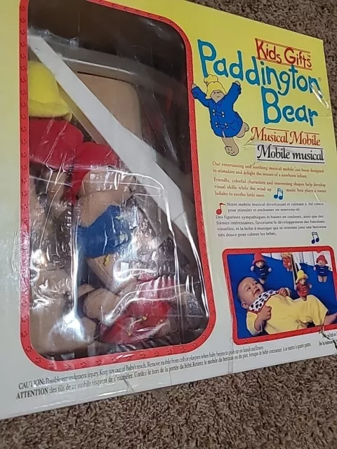 Kids Gift's Paddington Bear Musical Mobile Vintage 1994 Pre-owned