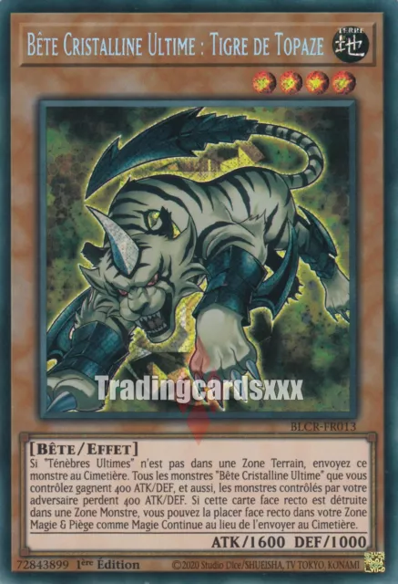 Yu-Gi-Oh! Bête Cristalline Ultime : Tigre de Topaze : SE BLCR-FR013