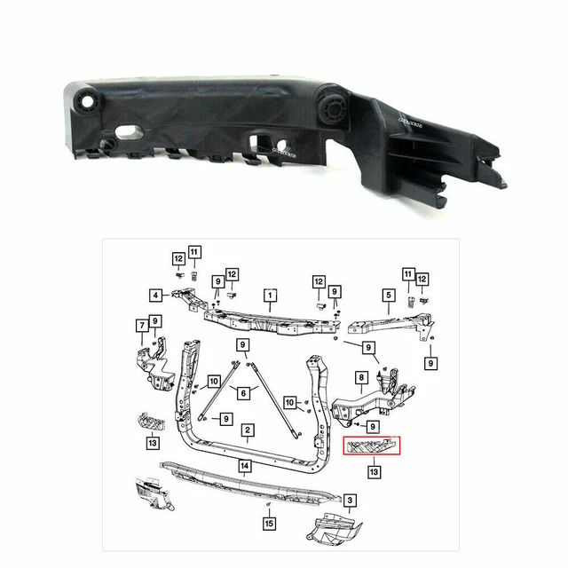 HEADLIGHT BRACKET SET Left New Fit For Jeep Grand Cherokee 20142018