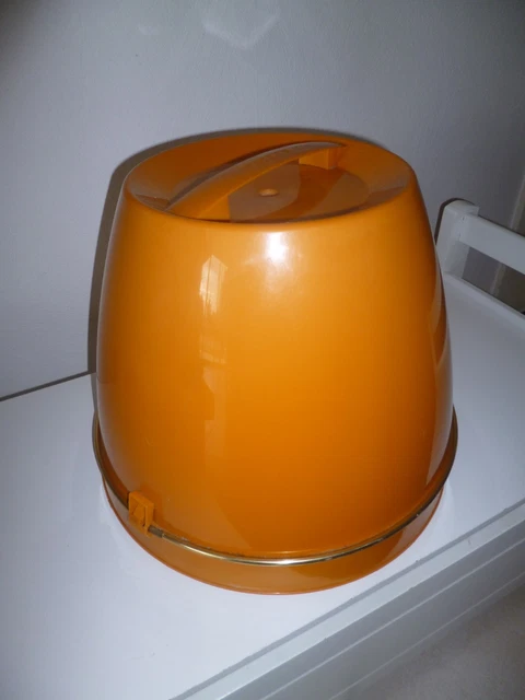 Casque Sèche-cheveux Vintage Calor Orange - Modèle N 9052 - Années 60/70 - Occasion Fonctionnel