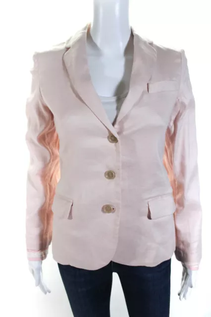 Marc By Marc Jacobs Women's Linen Blazer Pink Size 0