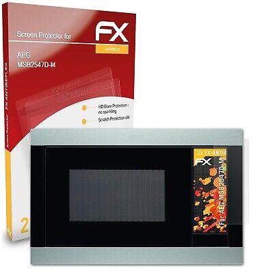 atFoliX 2x Film Protection d'écran pour AEG MSB2547D-M mat&antichoc