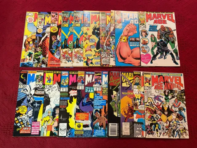 Marvel Age #2, #6, #7 1st Spider-Ham (1983), #97 (1991) 1st Darkhawk - Lot of 20