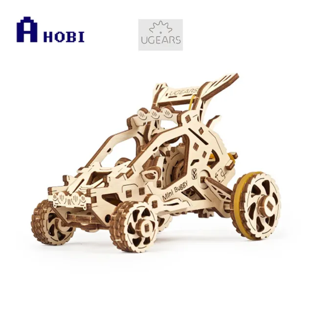 Made in Ukraine Ugears Desert Buggy Wooden Mechanical 3D Puzzle Model Kit
