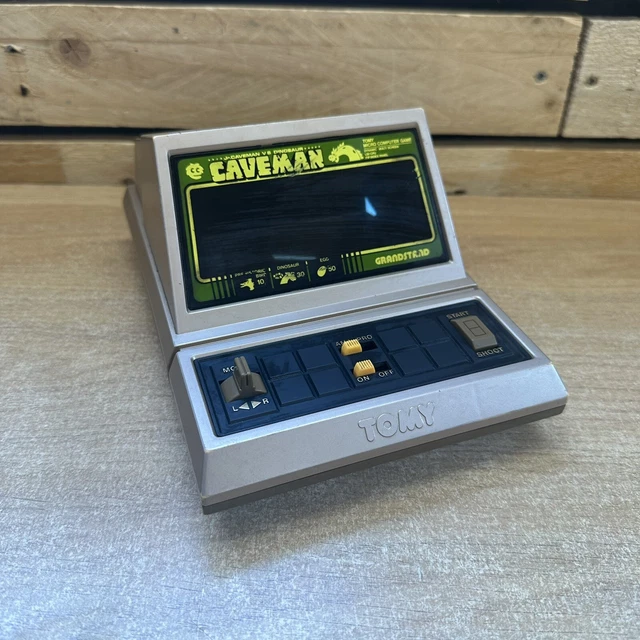 GRANDSTAND TOMY CAVEMAN Vintage Retro 1980s Table Top Video Game