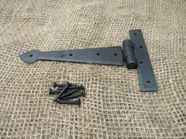 Primitive Hand Forged Iron Hinge Hinges Door Cabinet Iron 5 3/4" Doors Cabin