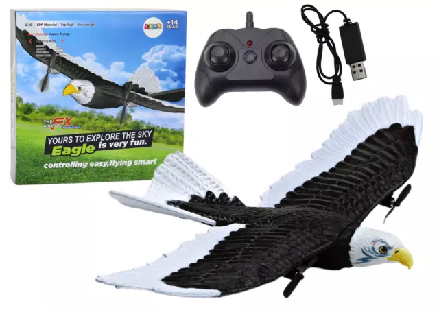 Adler Vogel Ferngesteuert RC Flugzeug Spielzeug Akku Set Fernbedienung