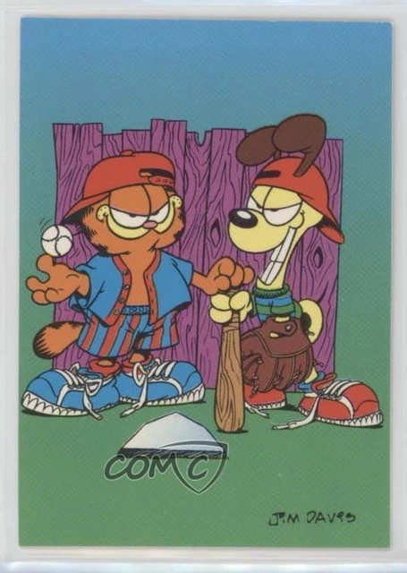 1995 Krome Garfield Sports Garfield Odie Wanna Play Hard Ball Hair-Ball? #86 3c7