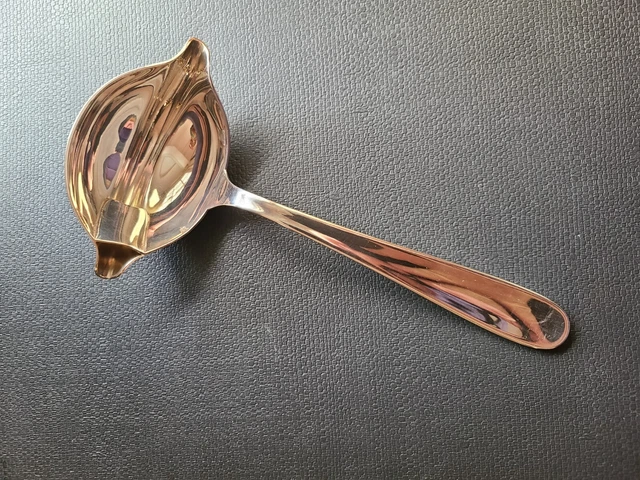 Cuillère à Sauce Christofle Marly Modèle Gras/maigre - Métal Argenté - Bon état