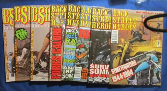 Back Street Heroes (BSH) Magazine - Issues 121 - May 1994 to 129 - Jan 1995