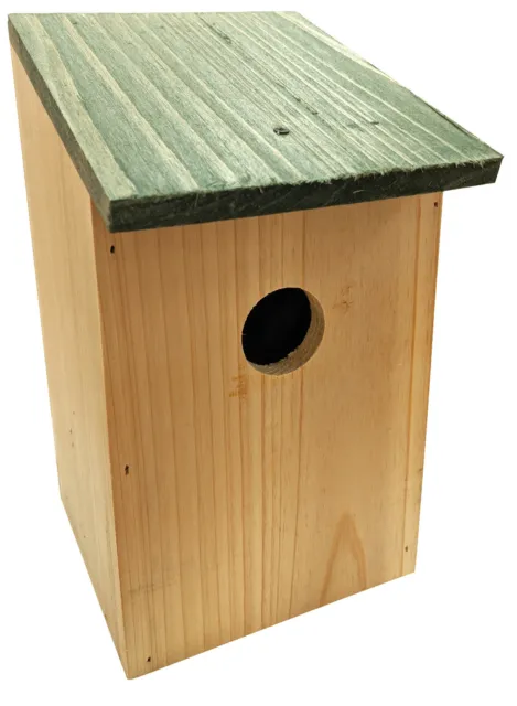 1x Premium Wild Bird Nest Box Sparrows Blue Tits Etc Wooden Garden Nesting House