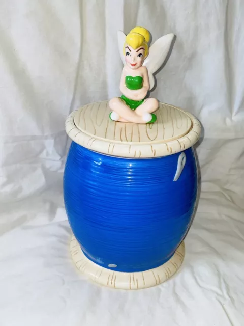 *COLLECTIBLE* Vintage🧚DISNEY TINKER BELL Sitting On Thread🧚Cookie JAR NICE!!! *COLLECTIBLE* Vintage🧚DISNEY TINKER BELL Sitting On Thread🧚Cookie JAR NICE!!!