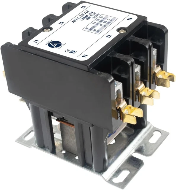 Appli Parts APAC-36024 Heavy Duty 3 Poles Contactor 60 Amp 24 Volts Coil for Ac