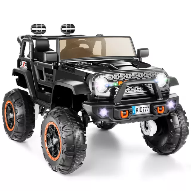 24V 2 Seater Ride on Truck 4WD/2WD Switchable Battery Powered Toy w/ Remote LED