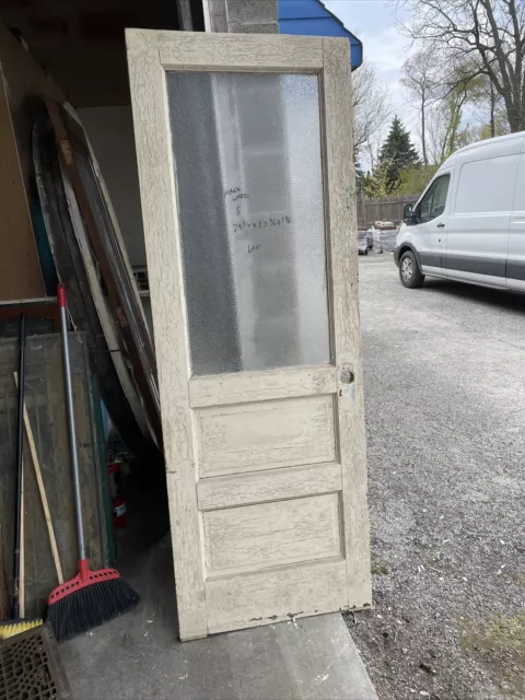 Mark Will 8 Antique Textured Glass Entrance Door 29.75 X 82.75 X 1.75