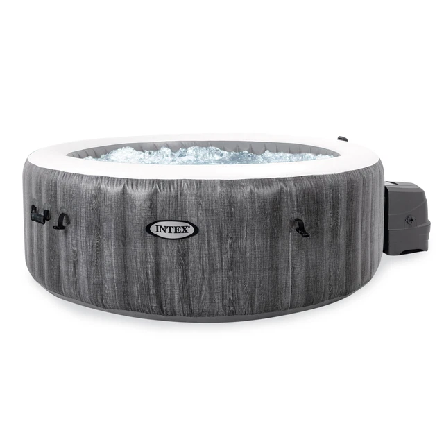 INTEX PURESPA GREYWOOD Inflatable Hot Tub Bubble Jet Spa, 77 x 28" (For